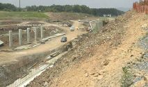 Blacksburg interchange construction